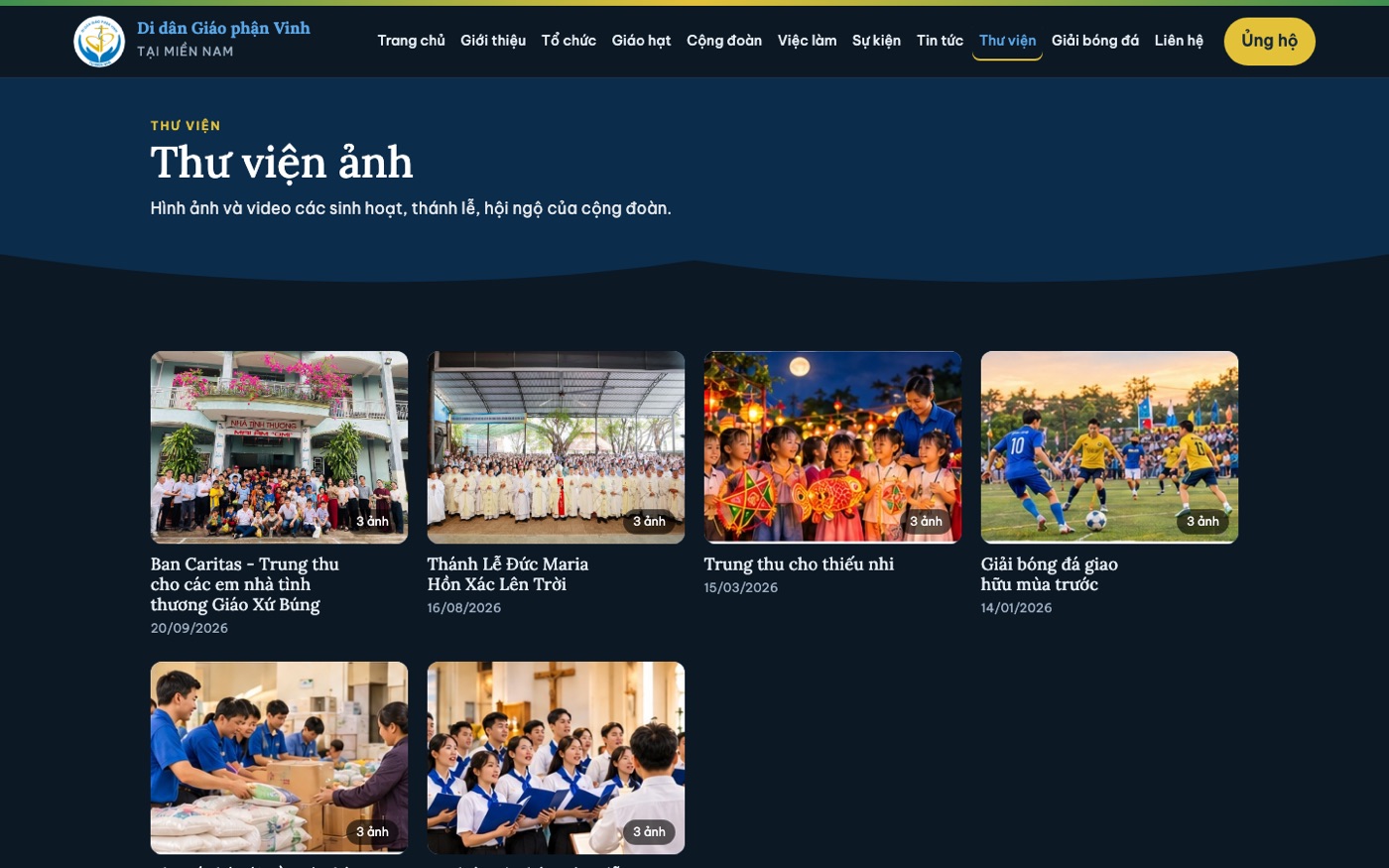 Di dân Giáo phận Vinh – Thư viện ảnh