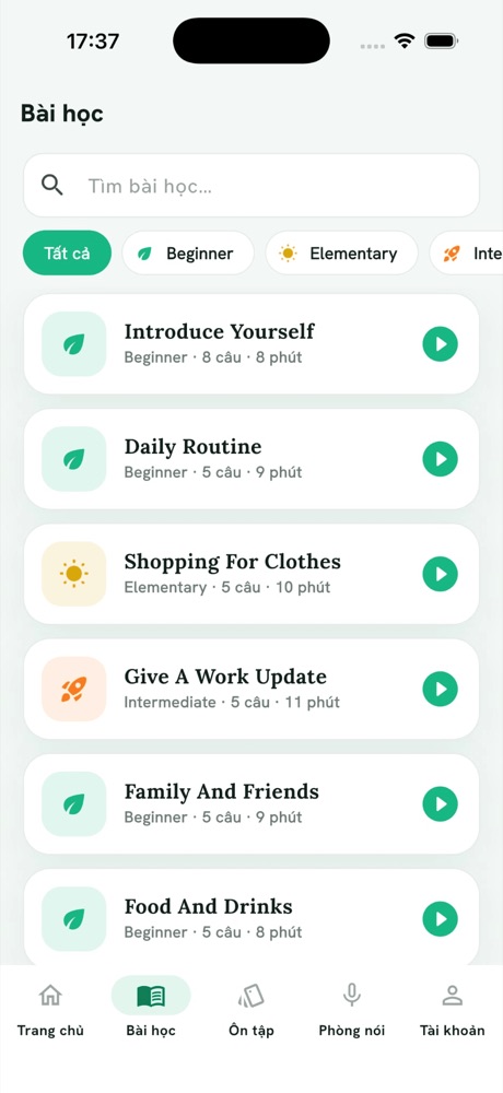 VietLeap English – Bài học